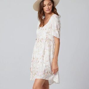 Saltwater Luxe Cam Mini Babydoll Dress, Size S